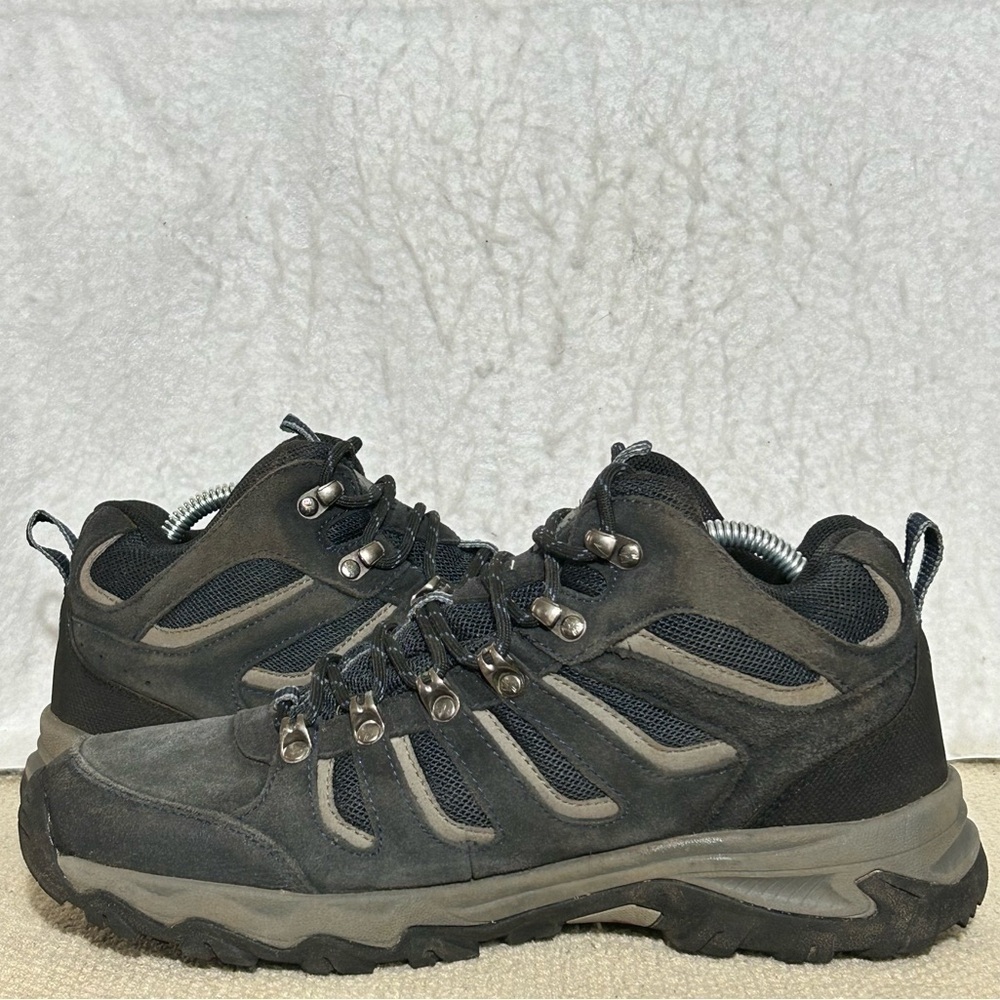 Karrimor Mens Blue Mount Mid Top Waterproof Suede Hiking Boots Shoes SZ US 9.5 - Picture 7 of 11